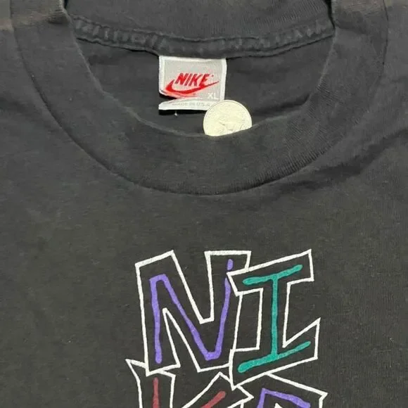 Vintage 90s Nike Basketball “JUST DO IT” Grey Tag Single-Stitched T-Shirt
